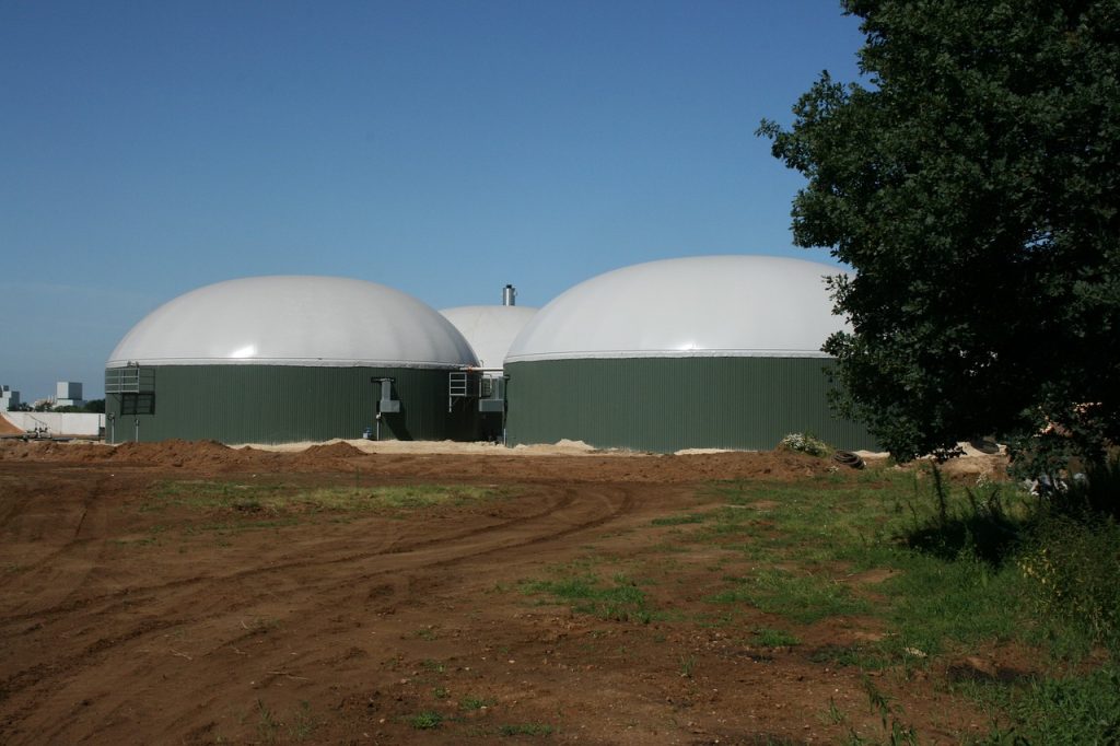 Planta de producción de biogas